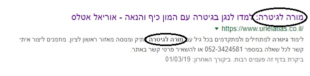 מטה טייטל ומטה דיסקריפשן